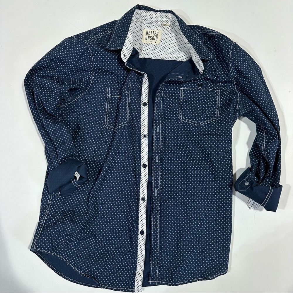 Better unsaid button up collared shirt, size medium